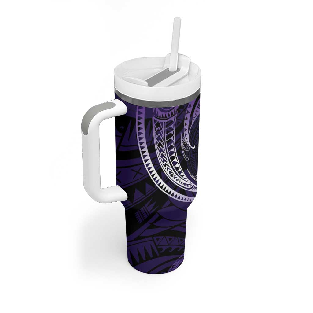 Manua Segaula American Samoa High School Personalized Tumbler With Handle Polynesian Wave Style LT9 - Polynesian Pride