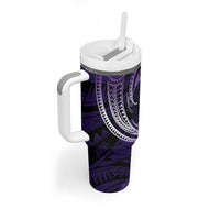 Manua Segaula American Samoa High School Personalized Tumbler With Handle Polynesian Wave Style LT9 - Polynesian Pride