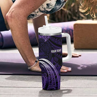 Manua Segaula American Samoa High School Personalized Tumbler With Handle Polynesian Wave Style LT9 - Polynesian Pride