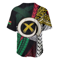 Ni-Van Vanuatu 45th Yumi Yumi Yumi Baseball Jersey Vanuatuan Boar Tusk Polynesian Pattern