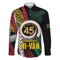 Ni-Van Vanuatu 45th Yumi Yumi Yumi Family Matching Mermaid Dress and Hawaiian Shirt Vanuatuan Boar Tusk Polynesian Pattern