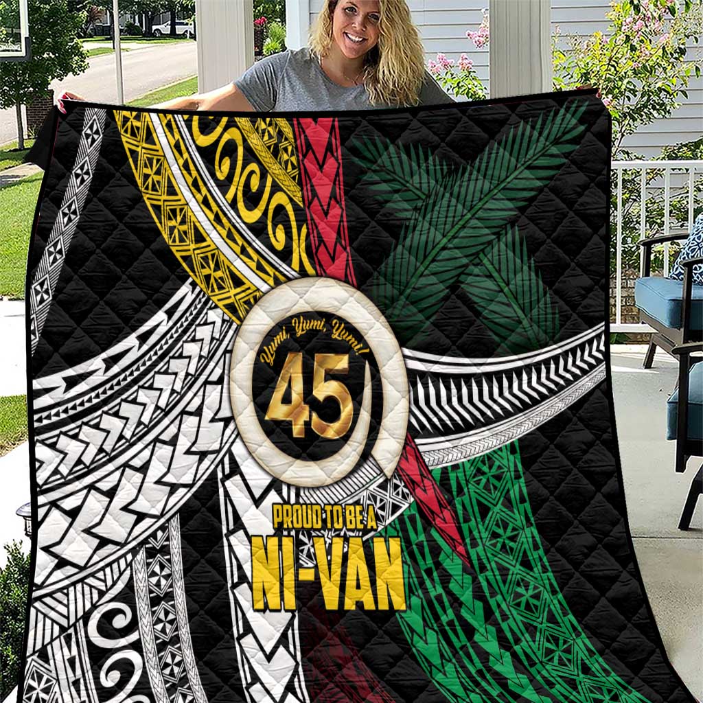 Ni-Van Vanuatu 45th Yumi Yumi Yumi Quilt Vanuatuan Boar Tusk Polynesian Pattern