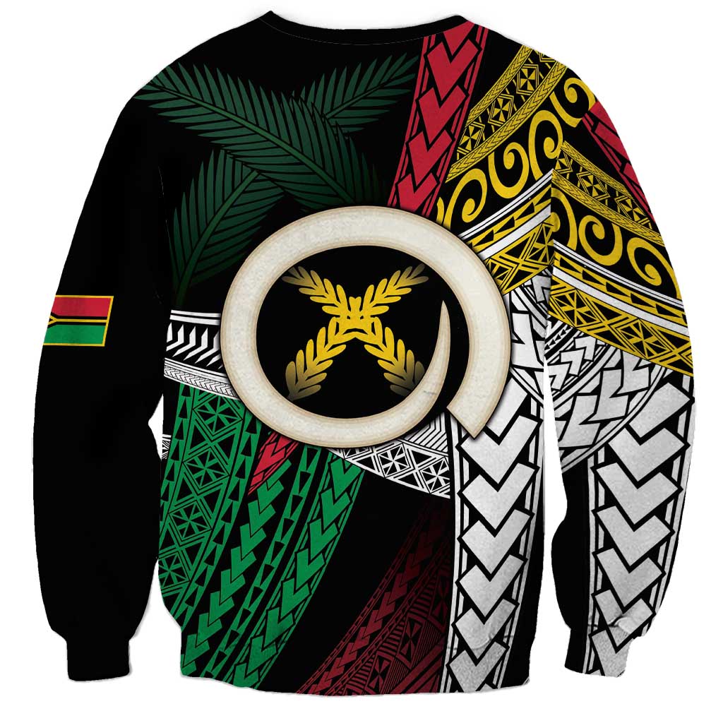 Ni-Van Vanuatu 45th Yumi Yumi Yumi Sweatshirt Vanuatuan Boar Tusk Polynesian Pattern