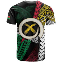 Ni-Van Vanuatu 45th Yumi Yumi Yumi T Shirt Vanuatuan Boar Tusk Polynesian Pattern