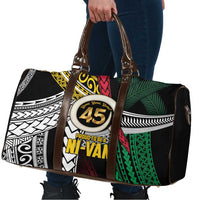 Ni-Van Vanuatu 45th Yumi Yumi Yumi Travel Bag Vanuatuan Boar Tusk Polynesian Pattern - Polynesian Pride