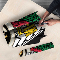 Ni-Van Vanuatu 45th Yumi Yumi Yumi Umbrella Vanuatuan Boar Tusk Polynesian Pattern - Polynesian Pride