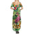 Hawaiian Flamingo Hibiscus Personalised Summer Maxi Dress Green Summer Tropical Flowers - Polynesian Pride
