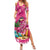 Hawaiian Flamingo Hibiscus Personalised Summer Maxi Dress Pink Summer Tropical Flowers - Polynesian Pride