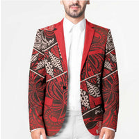 Vintage Ngatu Tribal Tonga Pattern Blazer LT9 - Polynesian Pride