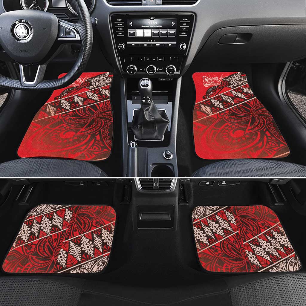 Vintage Ngatu Tribal Tonga Pattern Car Mats - Polynesian Pride
