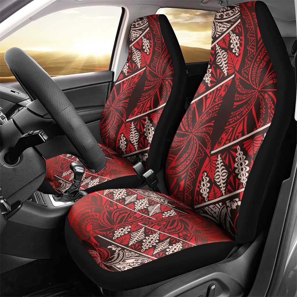 Vintage Ngatu Tribal Tonga Pattern Car Seat Cover LT9 - Polynesian Pride