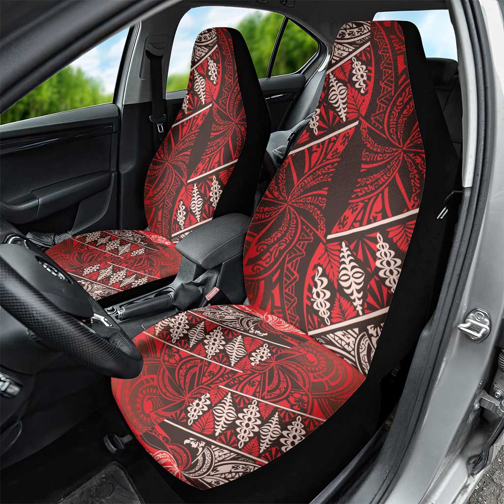 Vintage Ngatu Tribal Tonga Pattern Car Seat Cover LT9 - Polynesian Pride