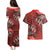 Vintage Ngatu Tribal Tonga Pattern Couples Matching Puletasi and Hawaiian Shirt - Polynesian Pride