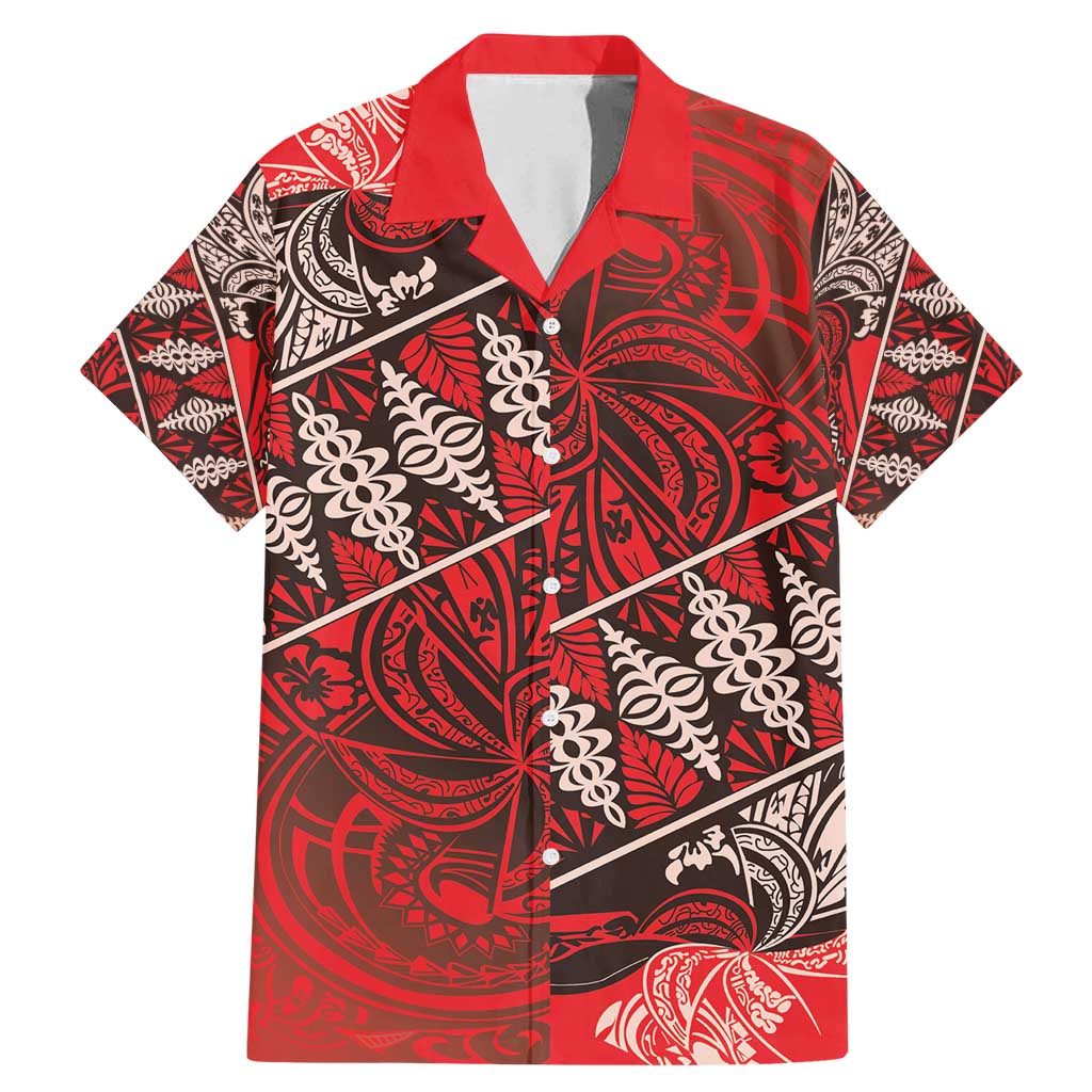 Vintage Ngatu Tribal Tonga Pattern Family Matching Mermaid Dress and Hawaiian Shirt - Polynesian Pride