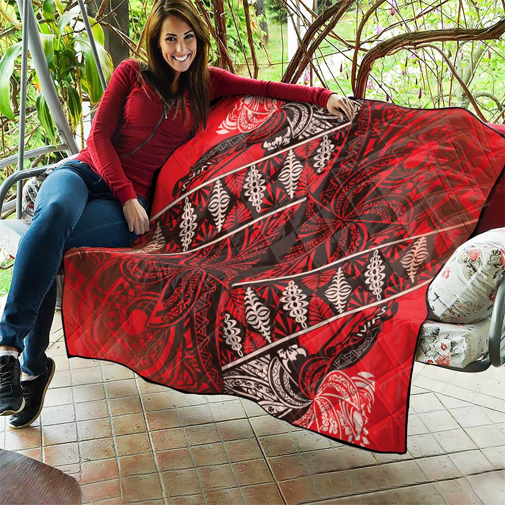Vintage Ngatu Tribal Tonga Pattern Quilt - Polynesian Pride