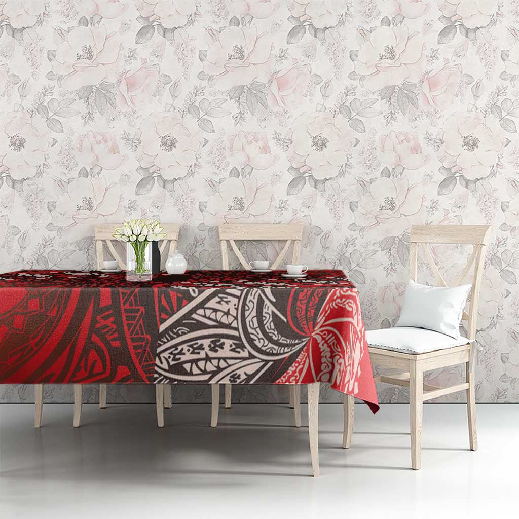 Vintage Ngatu Tribal Tonga Pattern Tablecloth - Polynesian Pride