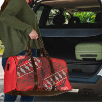 Vintage Ngatu Tribal Tonga Pattern Travel Bag - Polynesian Pride