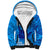 Strong Maui Sherpa Hoodie Good Living Hawaii with Shaka Sign Kakau Tribal Blue LT9 Unisex Blue - Polynesian Pride