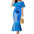 Maui Island Mermaid Dress Kakau Tribal Mixed Polynesian Pattern Blue LT9 Women Blue - Polynesian Pride