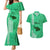 Maui Island Couples Matching Mermaid Dress and Hawaiian Shirt Kakau Tribal Mixed Polynesian Pattern Green LT9 Green - Polynesian Pride