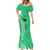 Maui Island Mermaid Dress Kakau Tribal Mixed Polynesian Pattern Green LT9 - Polynesian Pride