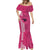 Maui Island Mermaid Dress Kakau Tribal Mixed Polynesian Pattern Pink LT9 - Polynesian Pride