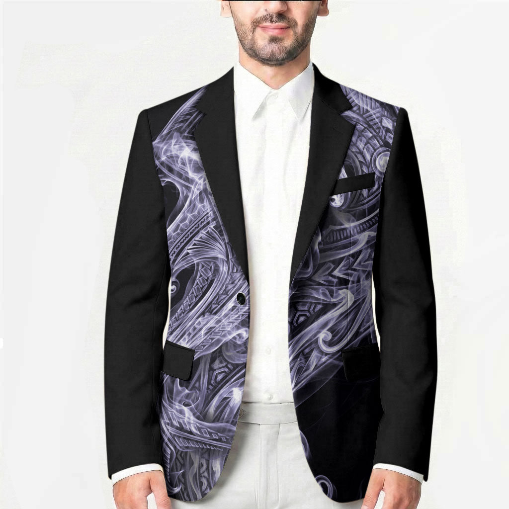 Waiporoporo Maori Tribal Hammershark Ghost Spirit Blazer