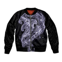 Waiporoporo Maori Tribal Hammershark Ghost Spirit Bomber Jacket