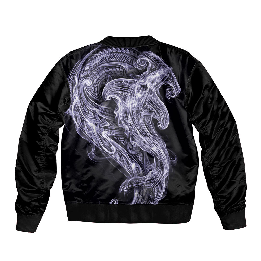 Waiporoporo Maori Tribal Hammershark Ghost Spirit Bomber Jacket