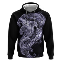 Waiporoporo Maori Tribal Hammershark Ghost Spirit Zip Hoodie