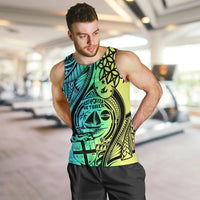 Malampa Fiji Day Men Tank Top Vanuatu Sand Drawing With Polynesian Pattern LT9 - Polynesian Pride