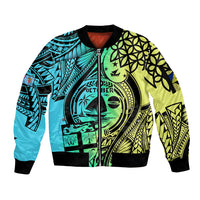 personalised-malampa-fiji-day-sleeve-zip-bomber-jacket-vanuatu-sand-drawing-with-polynesian-pattern