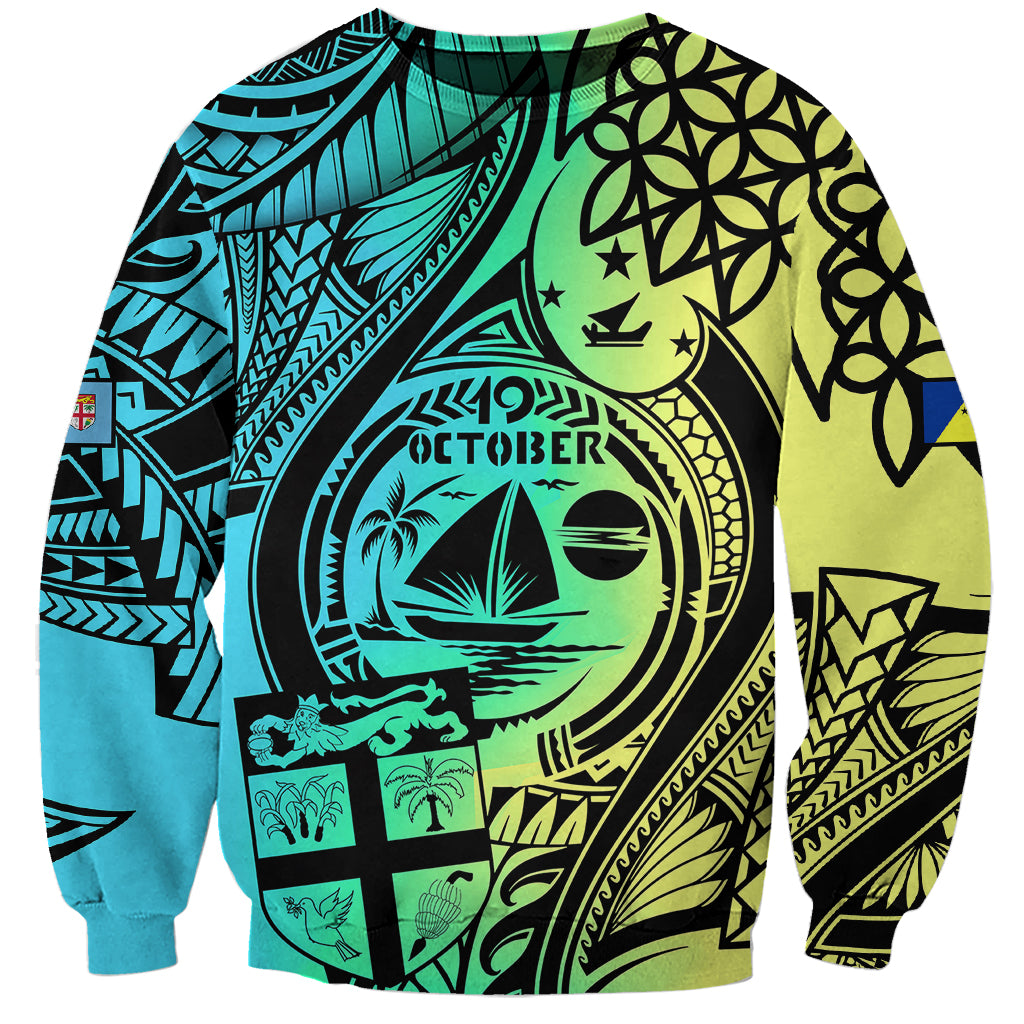 personalised-malampa-fiji-day-sweatshirt-vanuatu-sand-drawing-with-polynesian-pattern