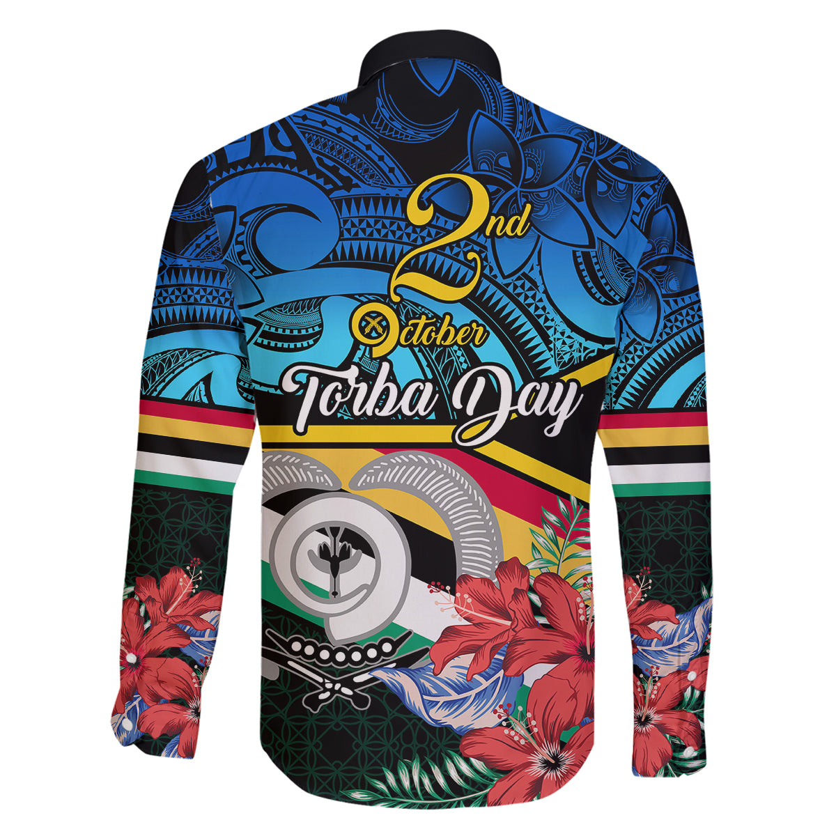 Torba Vanuatu Family Matching Long Sleeve Bodycon Dress and Hawaiian Shirt Sand Drawing With Polynesian Pattern LT9 - Polynesian Pride