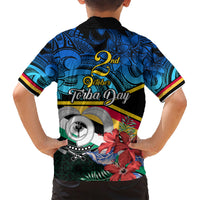 Torba Vanuatu Family Matching Short Sleeve Bodycon Dress and Hawaiian Shirt Sand Drawing With Polynesian Pattern LT9 - Polynesian Pride
