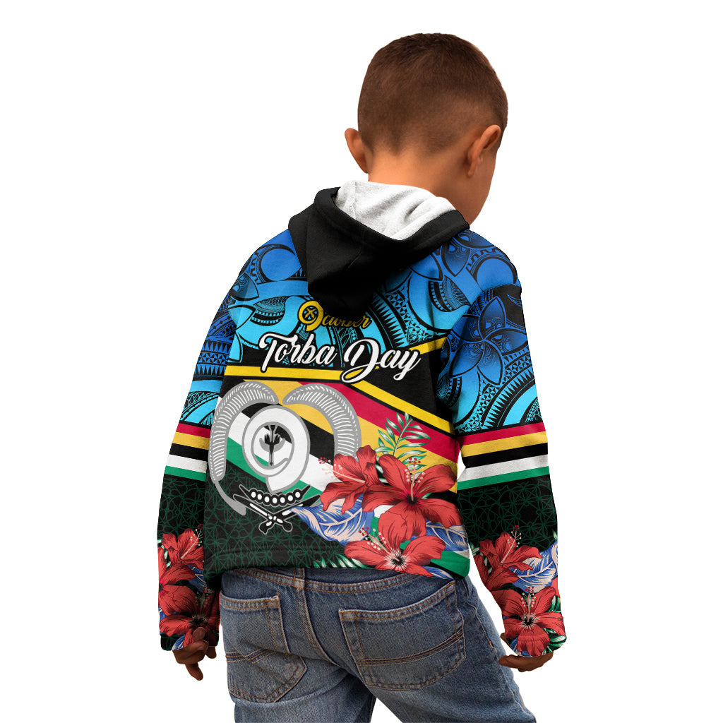 Torba Vanuatu Kid Hoodie Sand Drawing With Polynesian Pattern LT9 - Polynesian Pride