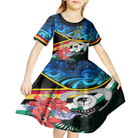 torba-vanuatu-kid-short-sleeve-dress-sand-drawing-with-polynesian-pattern