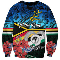 Torba Vanuatu Sweatshirt Sand Drawing With Polynesian Pattern LT9 Unisex Black - Polynesian Pride