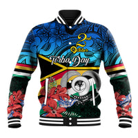 Personalised Torba Vanuatu Baseball Jacket Sand Drawing With Polynesian Pattern LT9 Unisex Black - Polynesian Pride