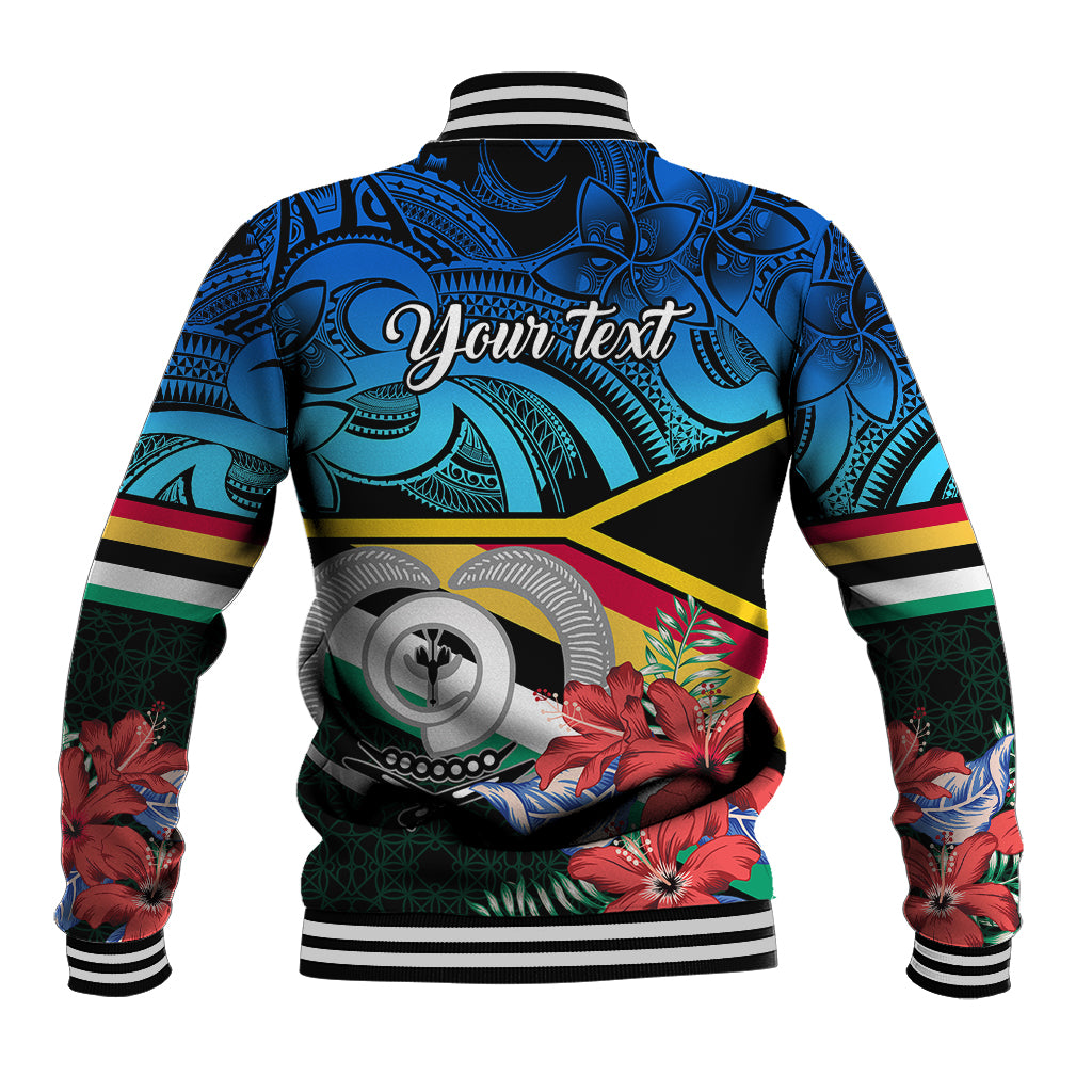 Personalised Torba Vanuatu Baseball Jacket Sand Drawing With Polynesian Pattern LT9 - Polynesian Pride