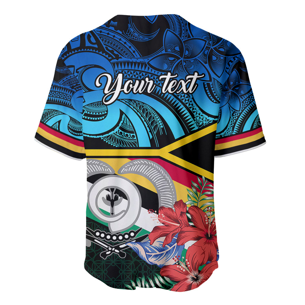 Personalised Torba Vanuatu Baseball Jersey Sand Drawing With Polynesian Pattern LT9 - Polynesian Pride