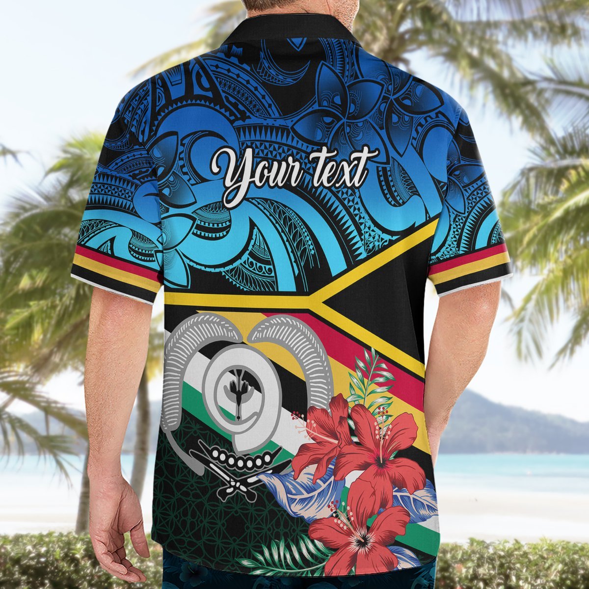 Personalised Torba Vanuatu Hawaiian Shirt Sand Drawing With Polynesian Pattern LT9 - Polynesian Pride