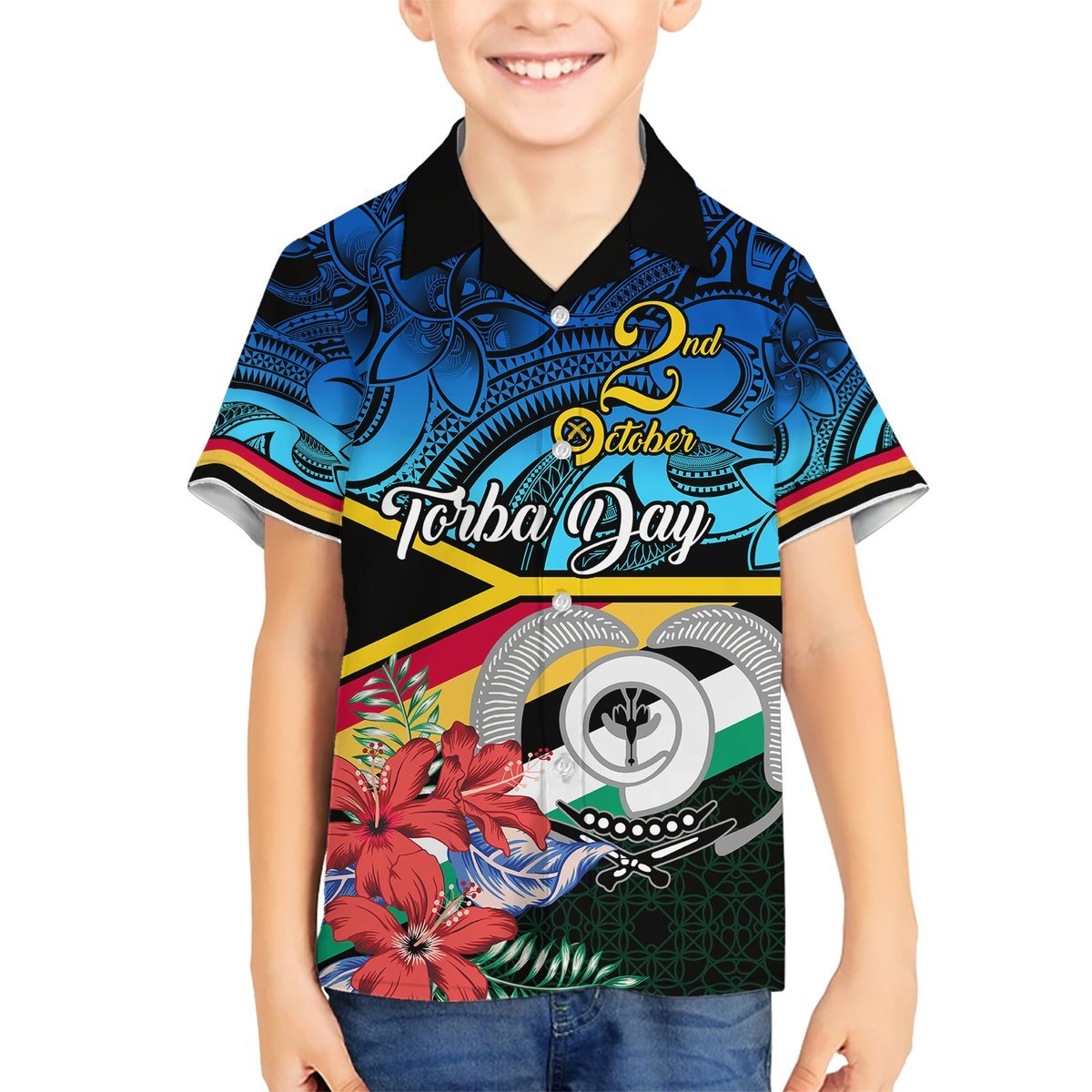 Personalised Torba Vanuatu Hawaiian Shirt Sand Drawing With Polynesian Pattern LT9 - Polynesian Pride