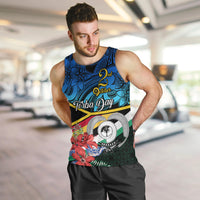 Personalised Torba Vanuatu Men Tank Top Sand Drawing With Polynesian Pattern LT9 - Polynesian Pride