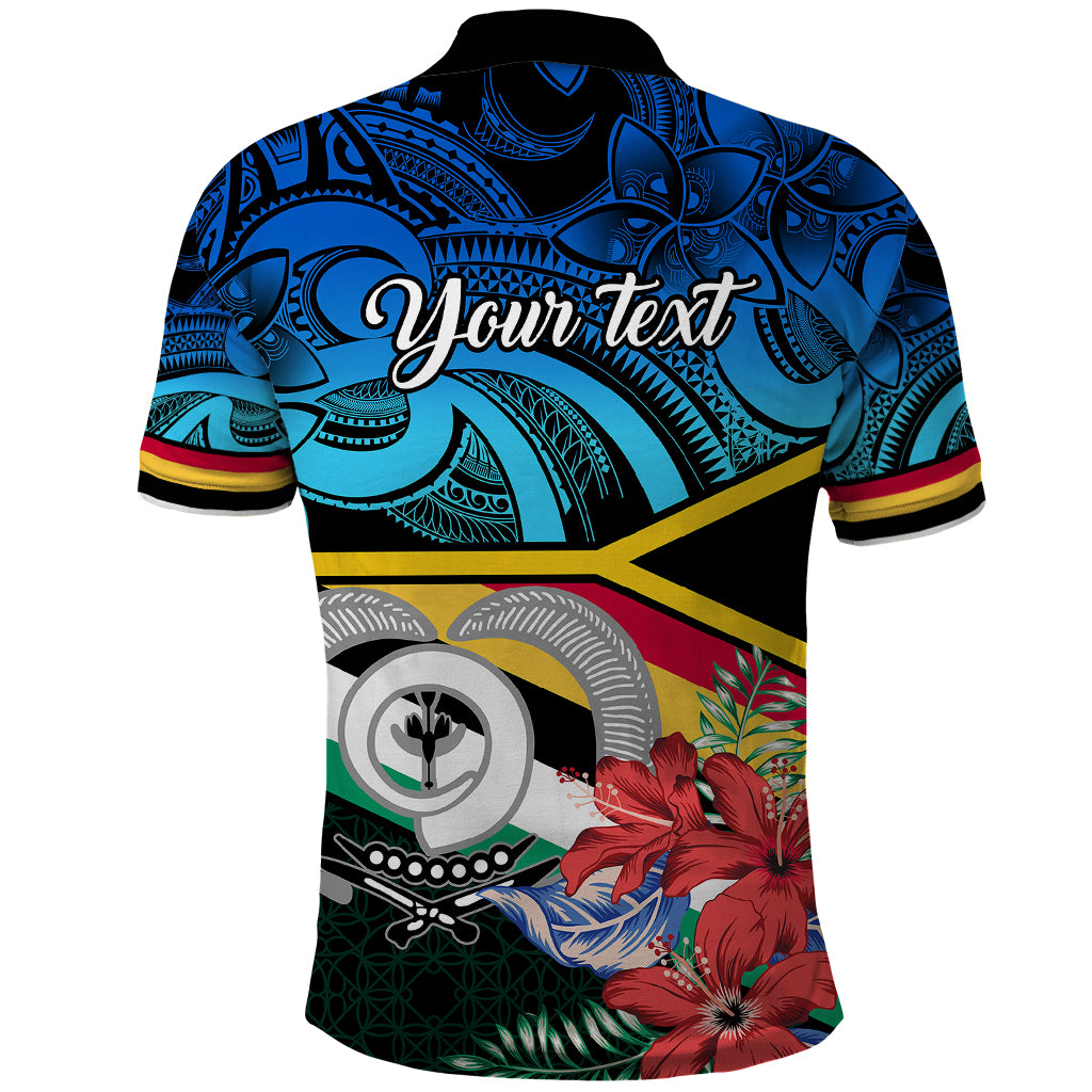 Personalised Torba Vanuatu Polo Shirt Sand Drawing With Polynesian Pattern LT9 - Polynesian Pride