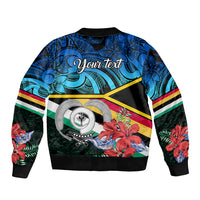 personalised-torba-vanuatu-sleeve-zip-bomber-jacket-sand-drawing-with-polynesian-pattern