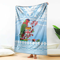 Melanesian Fiji Kula Bird Blanket with Tagimoucia Masi Tapa Pattern LT9 - Polynesian Pride