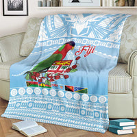 Melanesian Fiji Kula Bird Blanket with Tagimoucia Masi Tapa Pattern LT9 - Polynesian Pride