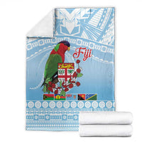 Melanesian Fiji Kula Bird Blanket with Tagimoucia Masi Tapa Pattern LT9 - Polynesian Pride