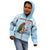 Melanesian Fiji Kula Bird Kid Hoodie with Tagimoucia Masi Tapa Pattern